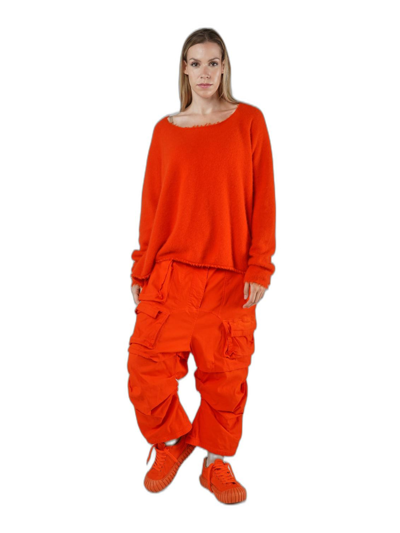 Rundholz DIP - Hip-length raccoon knit sweater - 1252400702