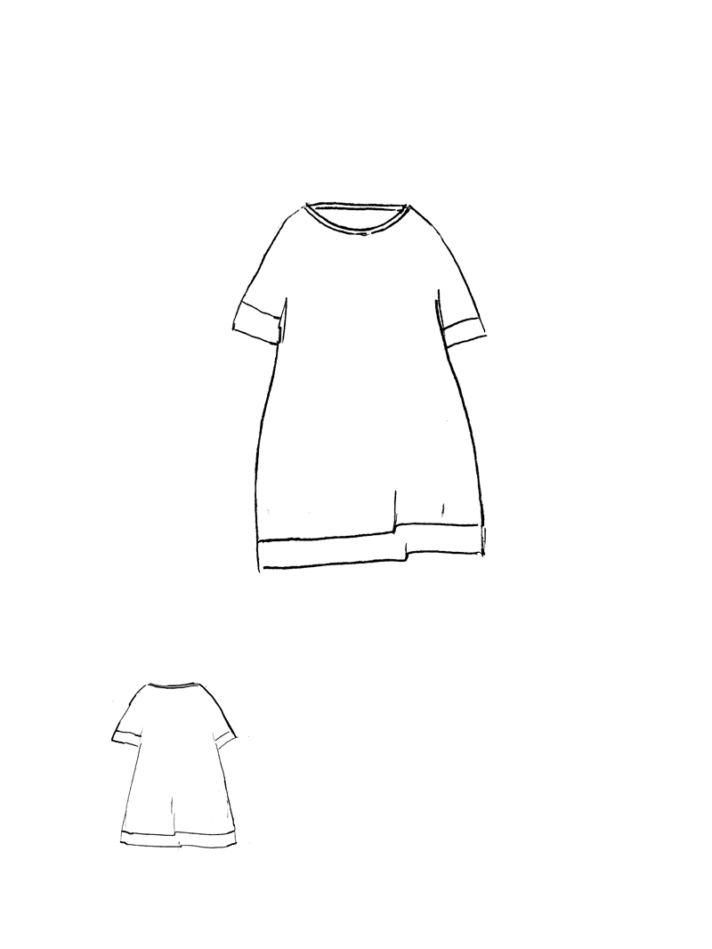 Rundholz DIP - Weites lyocell seiden jersey kleid - 1252420904