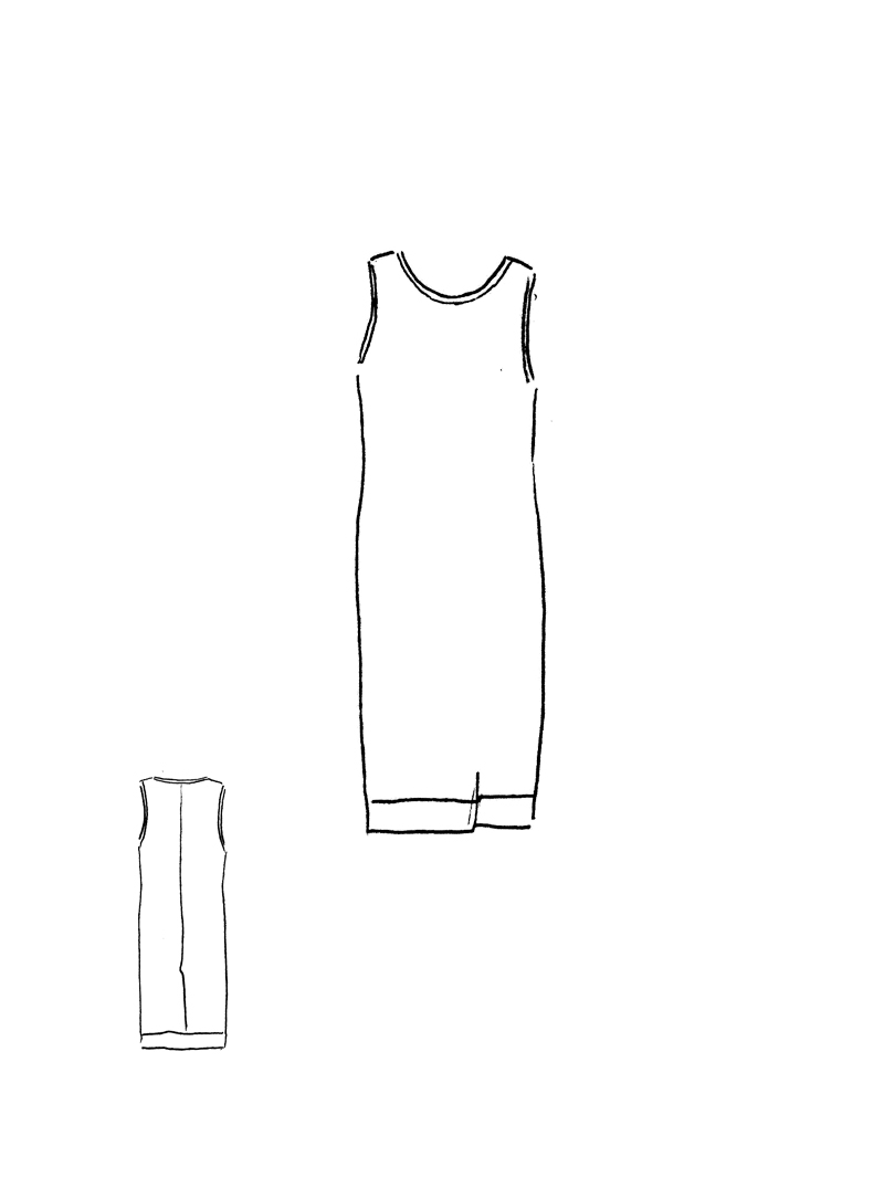 Rundholz DIP - Wadenlanges Lyocell Seiden Jersey Kleid - 1252420905