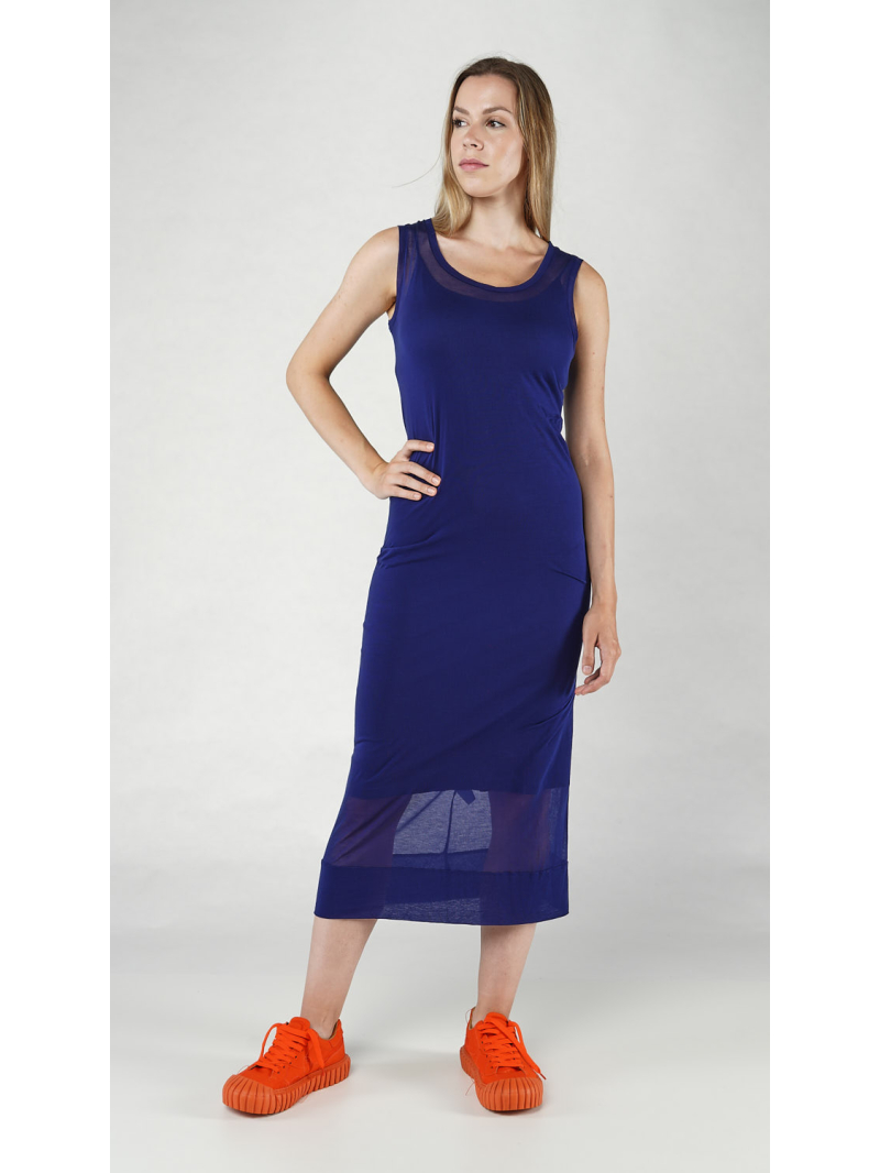 Rundholz DIP - Wadenlanges Lyocell Seiden Jersey Kleid - 1252420905