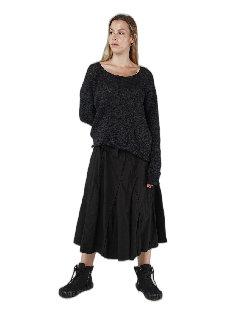 Rundholz DIP - Hüftlanger papier strick pullover - 1252450706