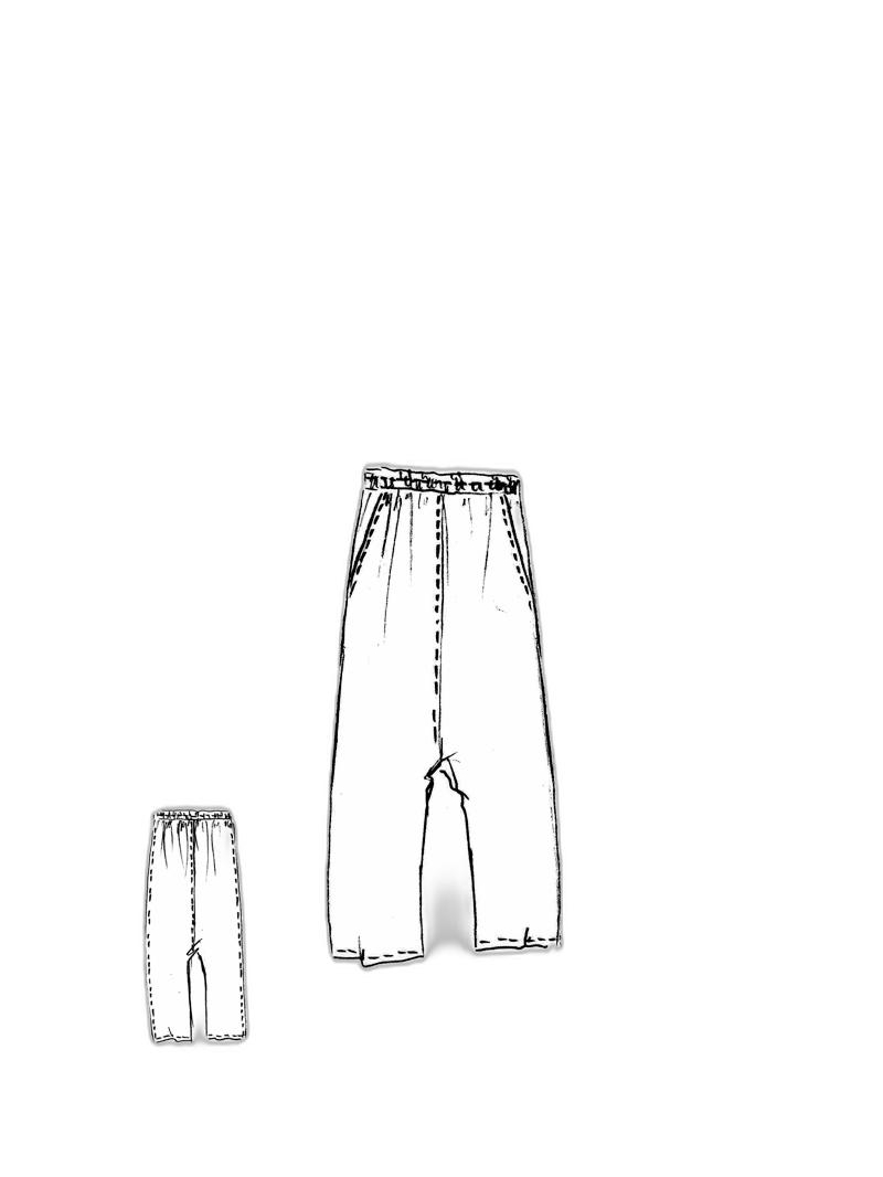 Bois rond DIP - Pantalon cupro droit et large - 1252470103