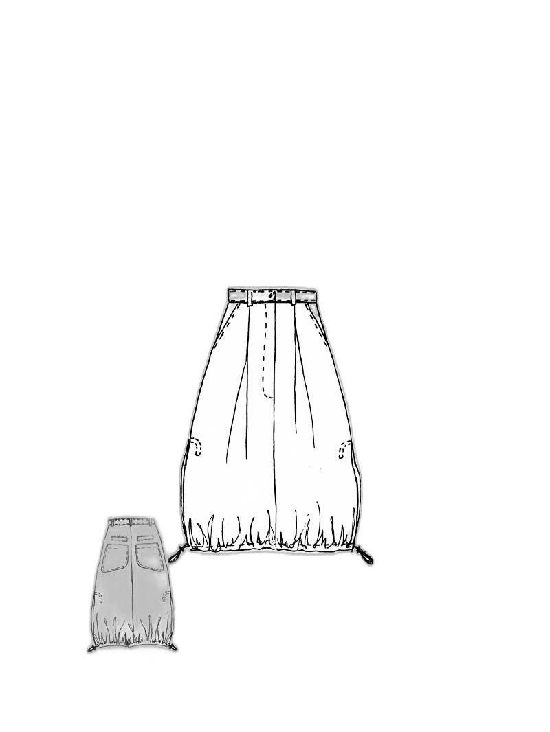 Rundholz DIP - Calf-length poplin skirt - 1252530305