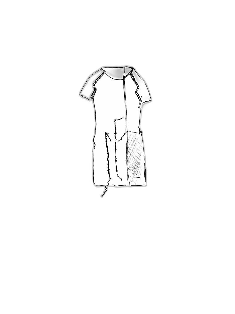 Rundholz DIP - Straight narrow cotton crepe jersey cupro t-shirt - 1252560509