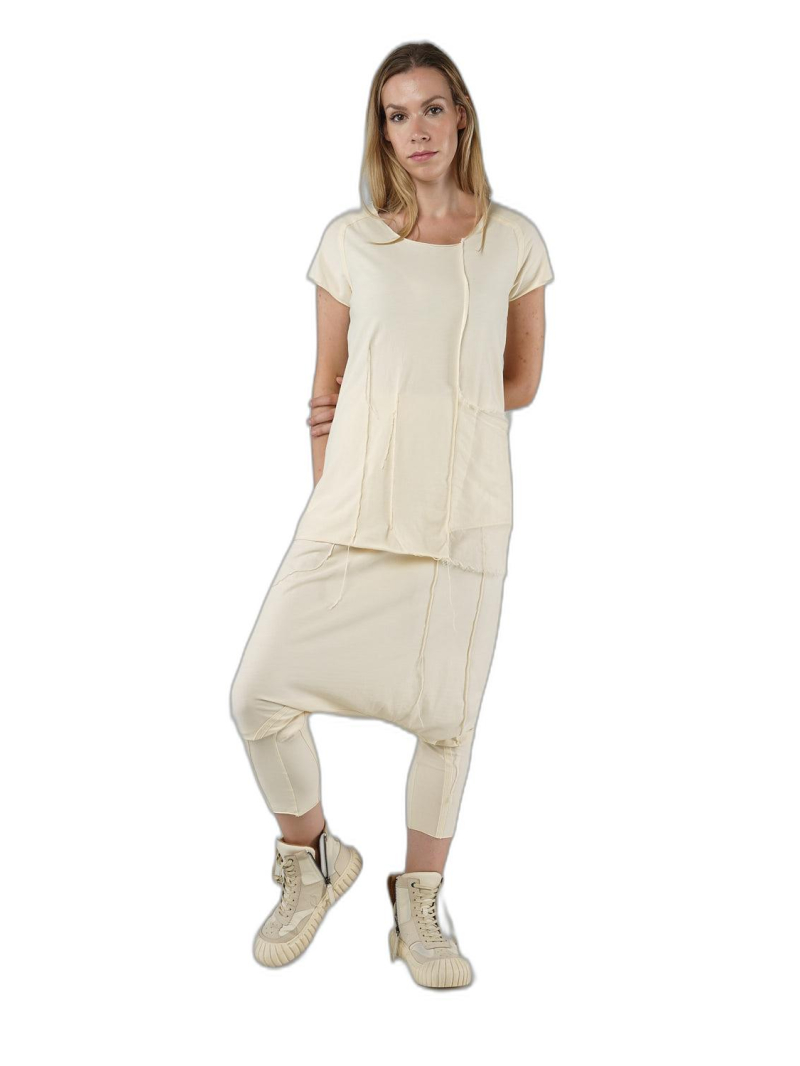 Rundholz DIP - Straight narrow cotton crepe jersey cupro t-shirt - 1252560509