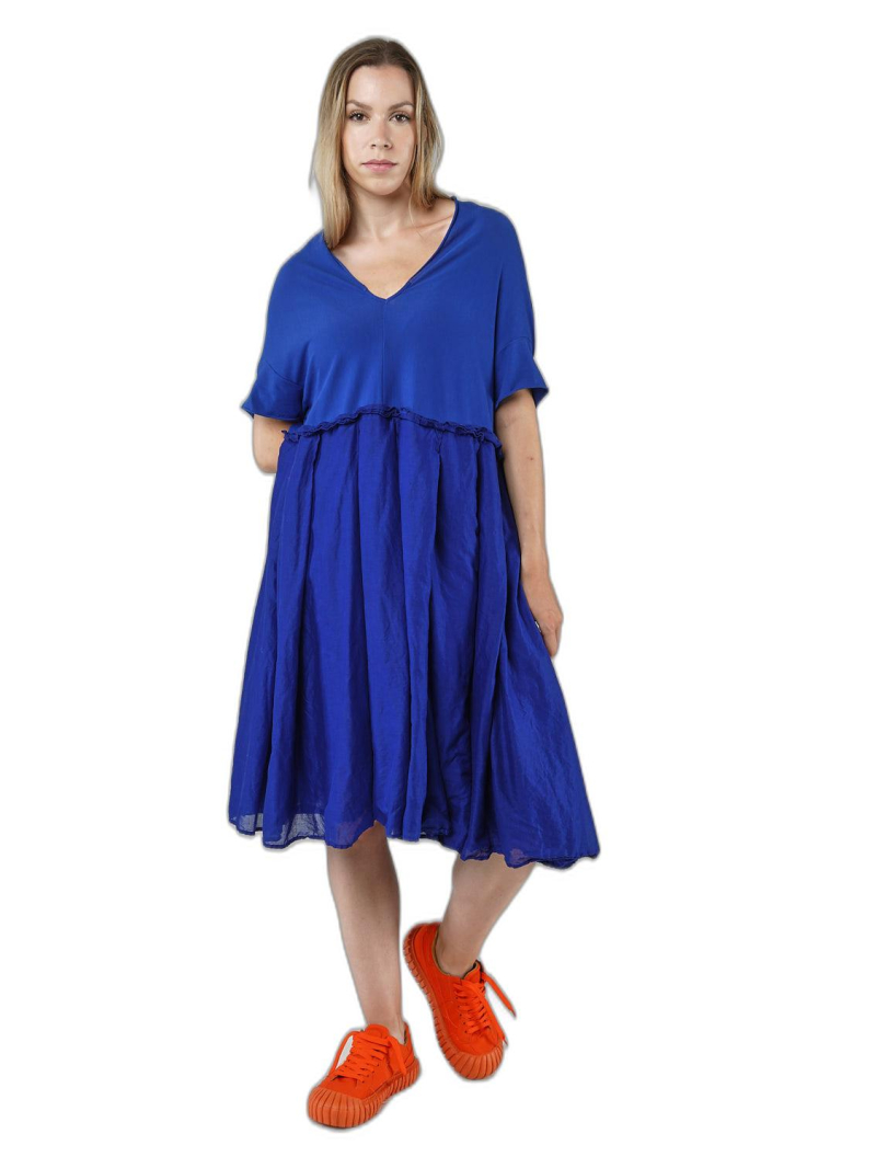 Rundholz DIP - Ausgestelltes baumwoll crepe jersey cupro kleid - 1252560913