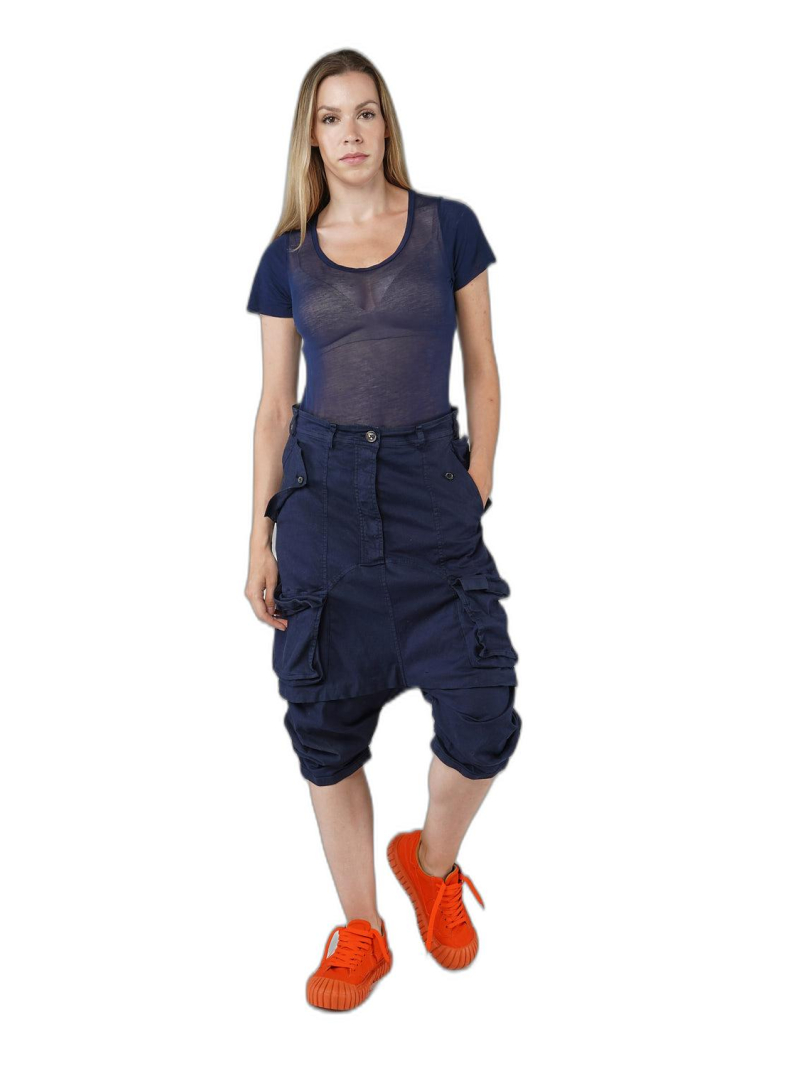 Rundholz DIP - Calf-length cotton twill stretch pants - 1252600104