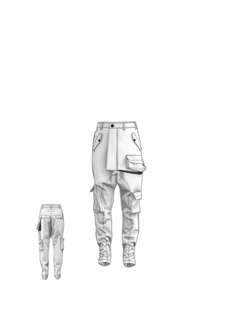 Rundholz DIP - Schmale baumwoll twill stretch hose - 1252600105