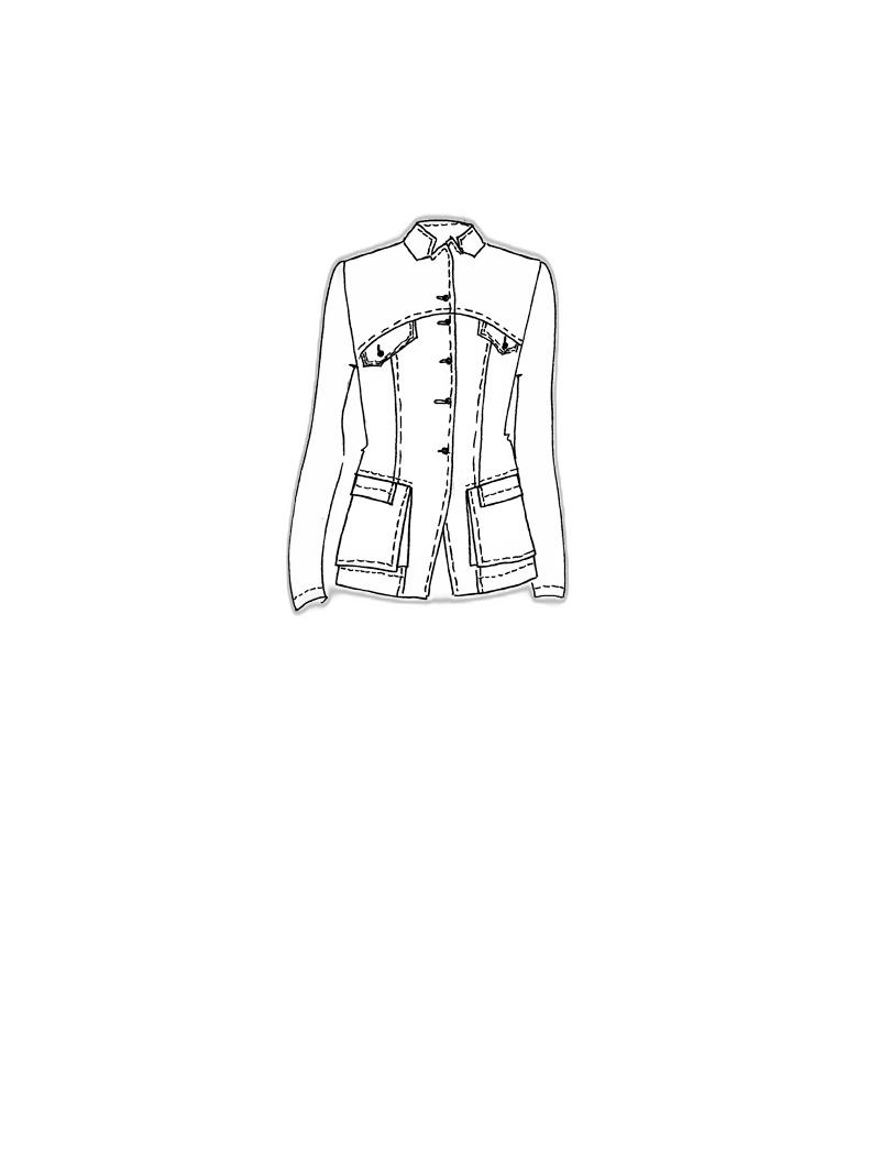 Rundholz DIP - Fitted cotton twill stretch jacket - 1252601114