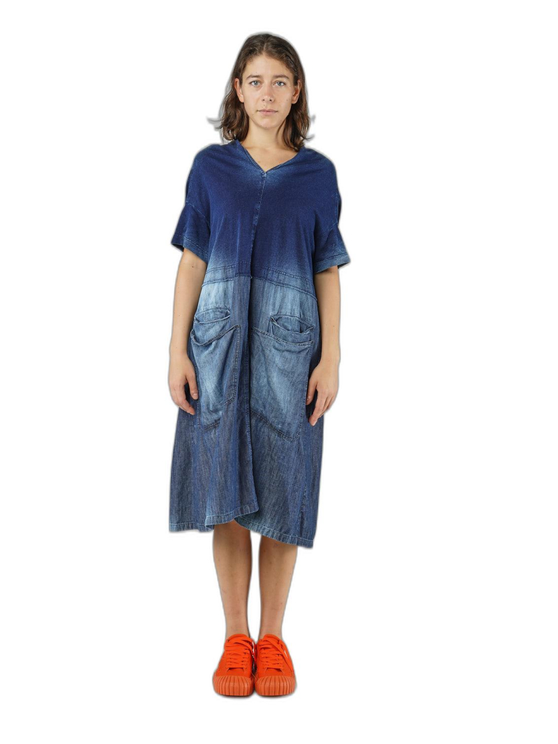 Rundholz DIP - Weites indigo jersey kleid - 1252620906