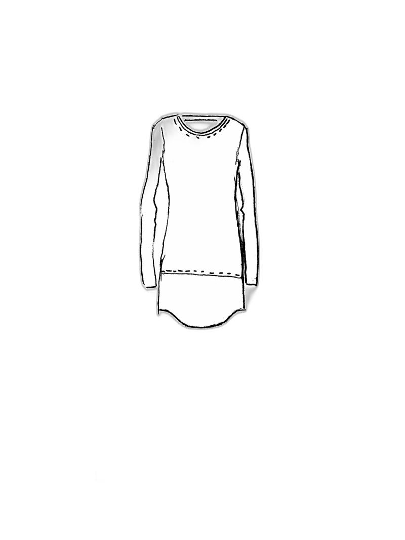 Rundholz DIP - Langärmeliges hemp baumwoll jersey t-shirt - 1252660507