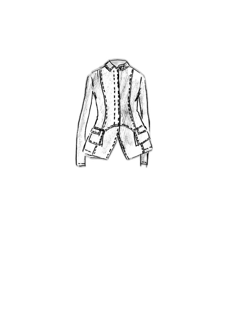 Rundholz DIP - Fitted hemp cotton jersey jacket - 1252661101