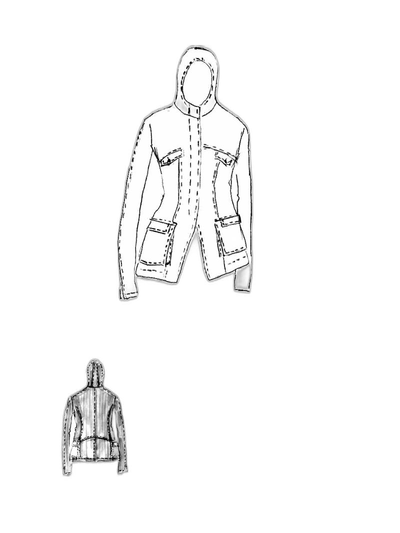 Rundholz DIP - Slim fit hemp cotton jersey jacket - 1252661102