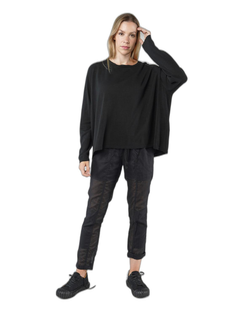 Rundholz DIP - Wide cotton crepe knit sweater - 1252690705