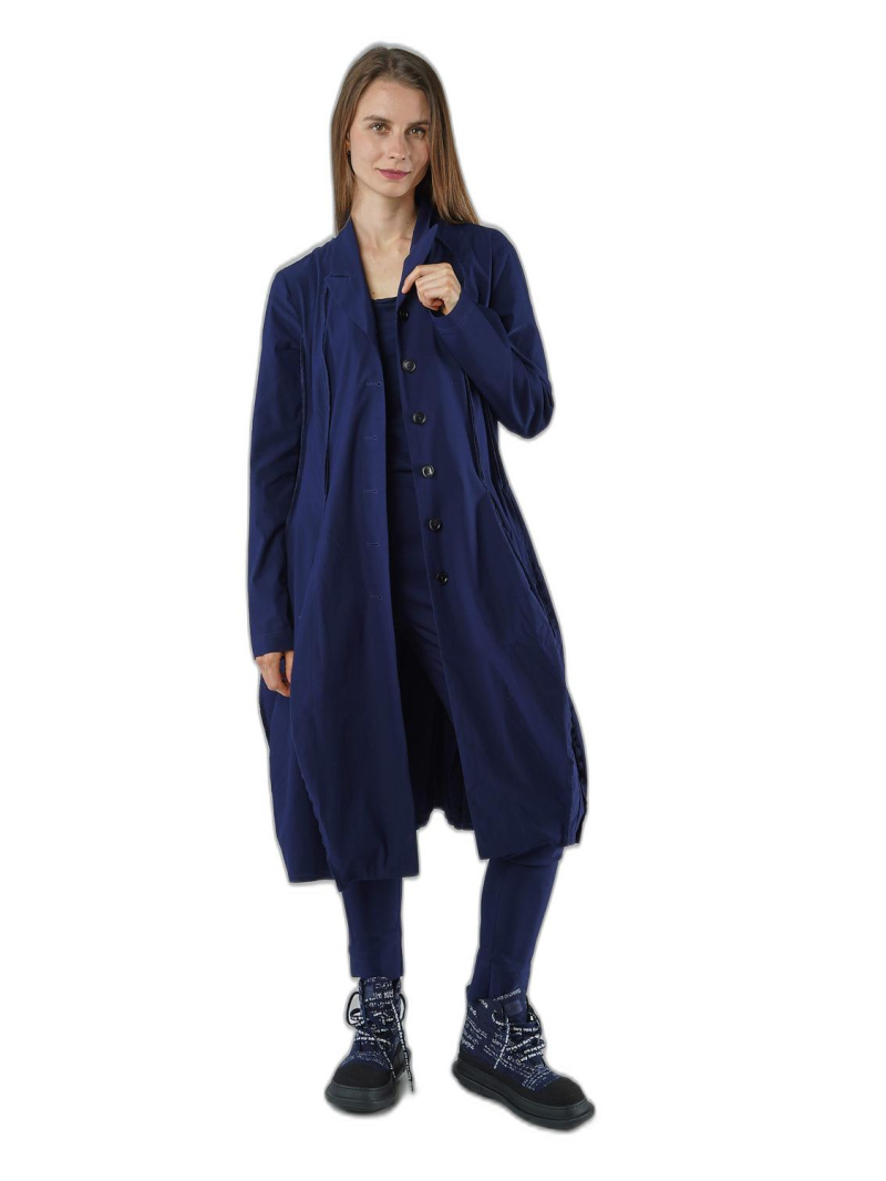 Rundholz Black Label - Balloon-shaped cotton stretch coat - 1253221212