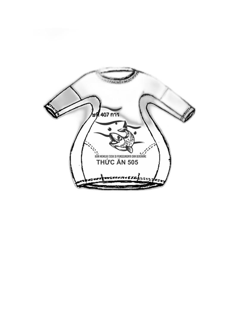 Rundholz Black Label - Ballonförmiges french terry t-shirt mit platziertem druck - 1253290504