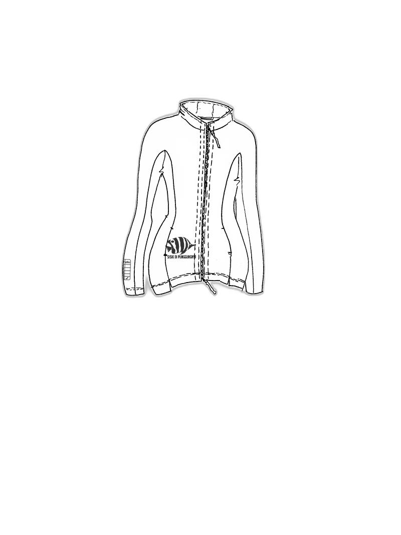 Rundholz Black Label - Slim french terry jacket with placed print - 1253291112