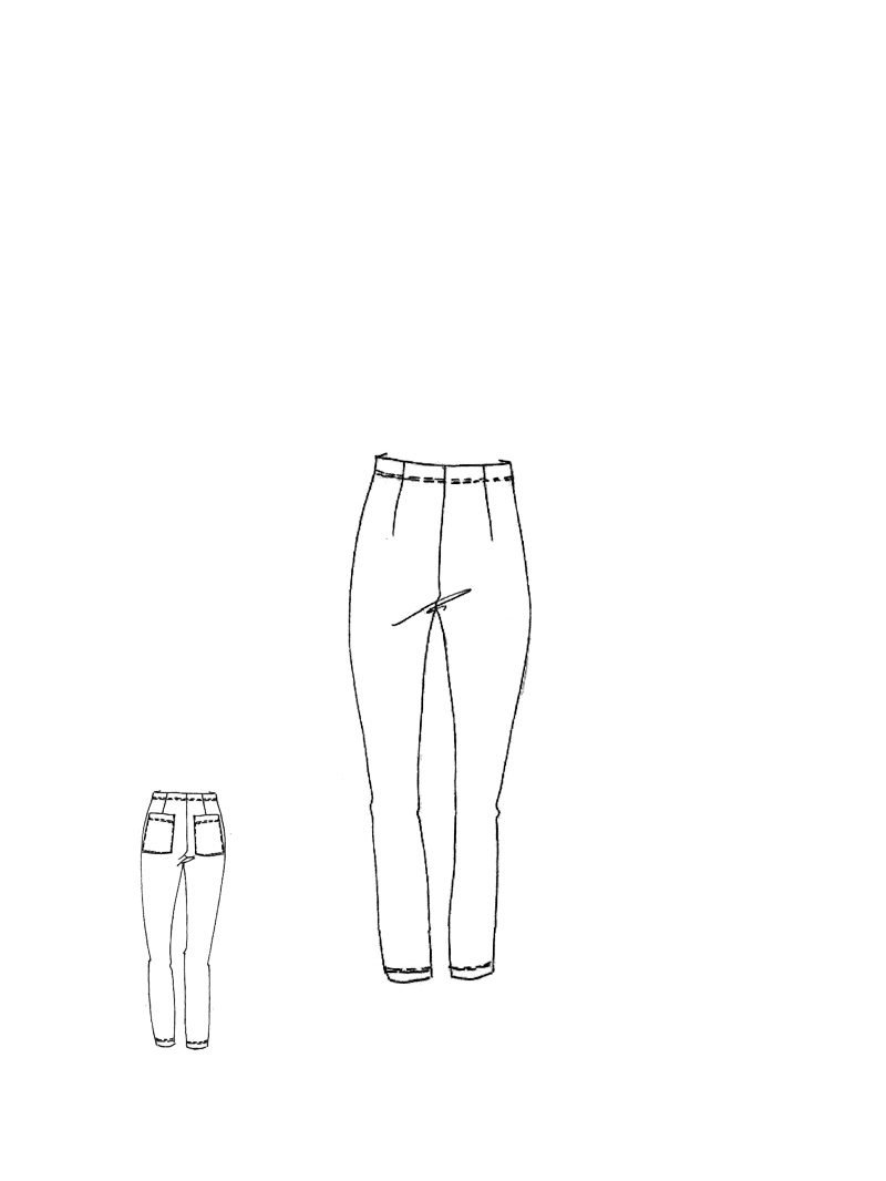 Rundholz Black Label - Schmale baumwolltwill stretch hose - 1253390129