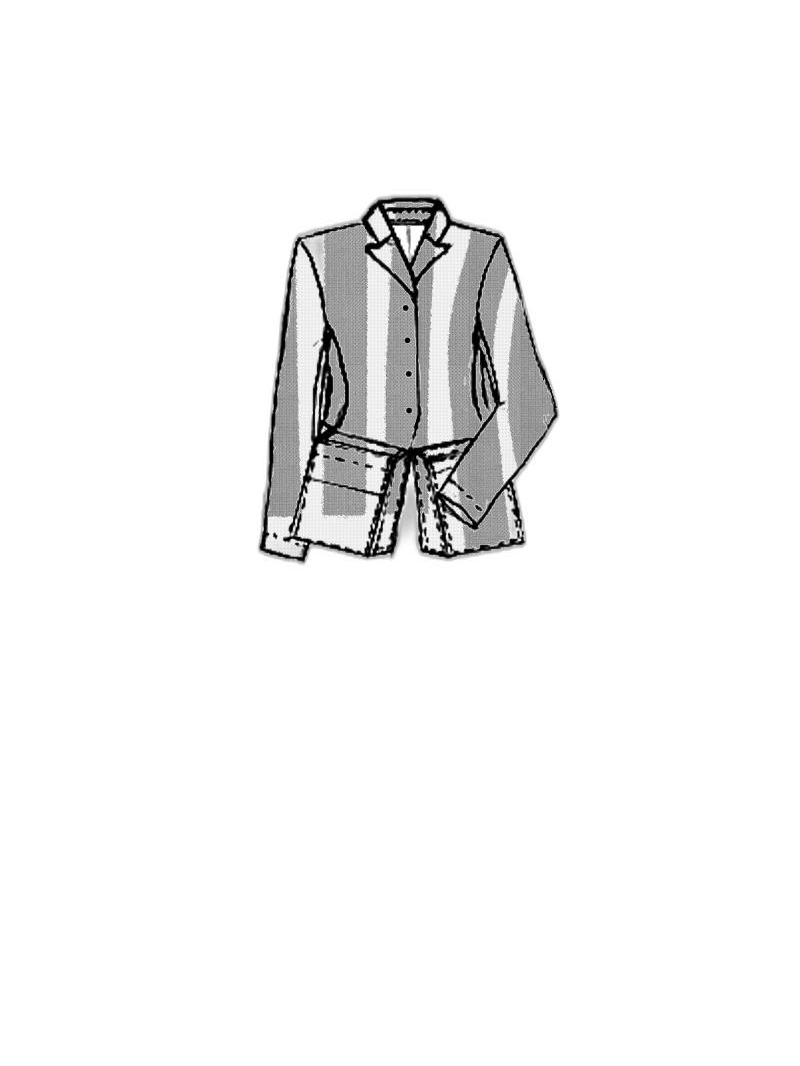 Rundholz Black Label - Fitted cotton twill stretch jacket with stripe print - 1253391101