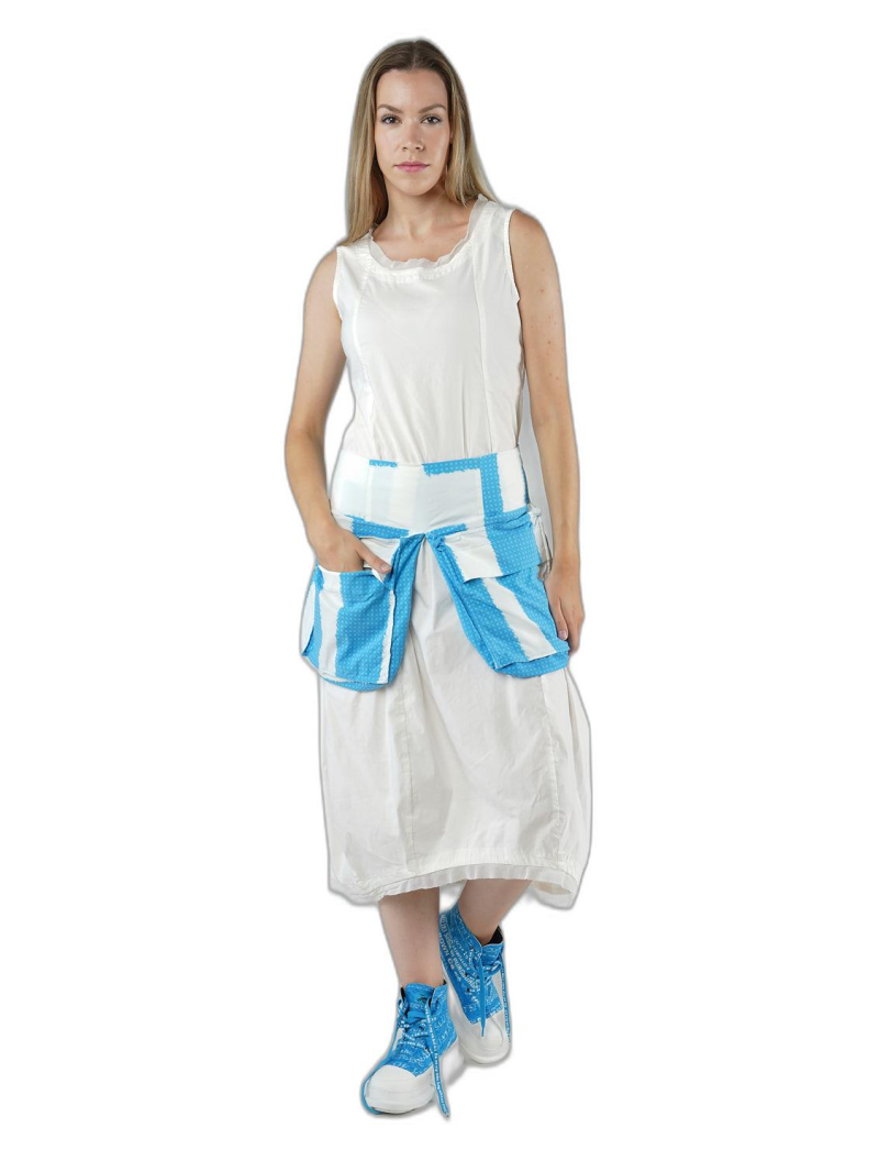 Rundholz Black Label - Cotton twill stretch sash with stripe print - 1253393216