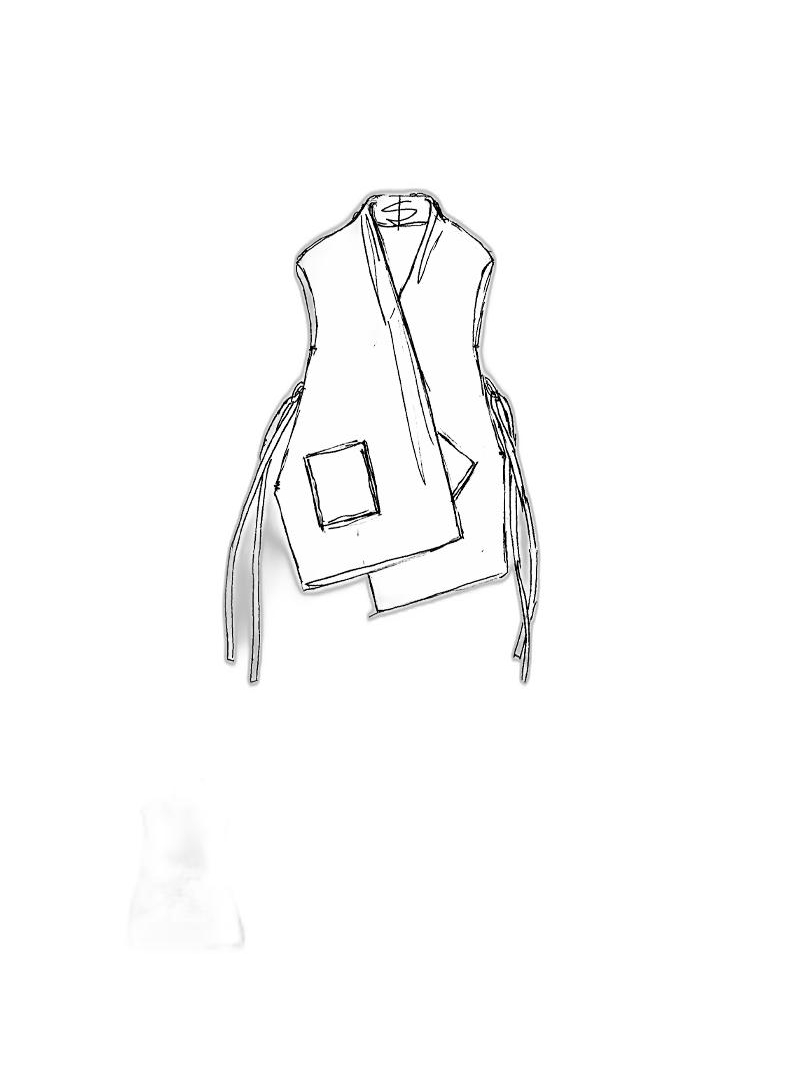 Rundholz Black Label - Hip-length high twist jaquard knitted vest - 1253417507