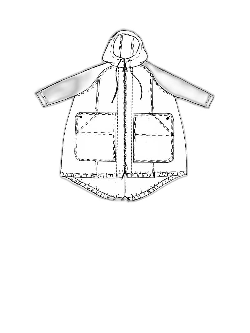 Rundholz Black Label - Hüftlange nylon jacke - 1253431102