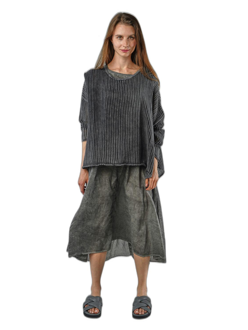 Rundholz Black Label - Wide cotton knit sweater - 1253450701