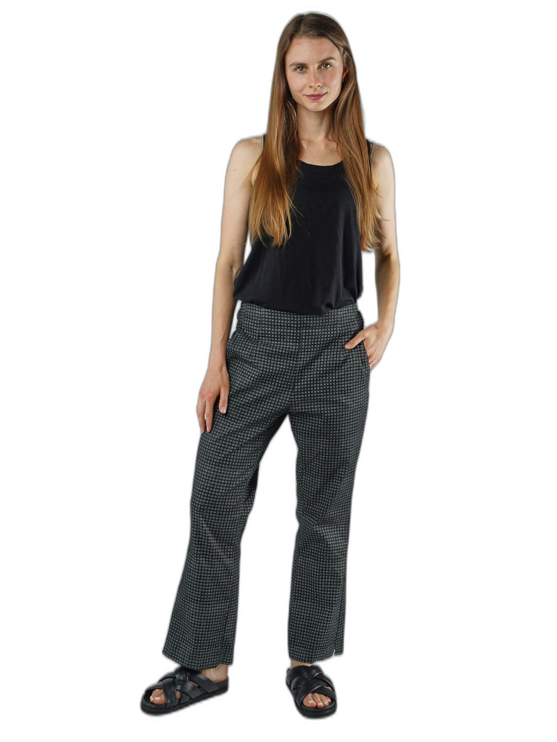 Rundholz Black Label - Boot cut cotton stretch pants with print - 1253490106