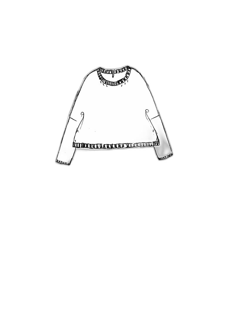 Rundholz Black Label - Straight wide linen knit sweater - 1253500711