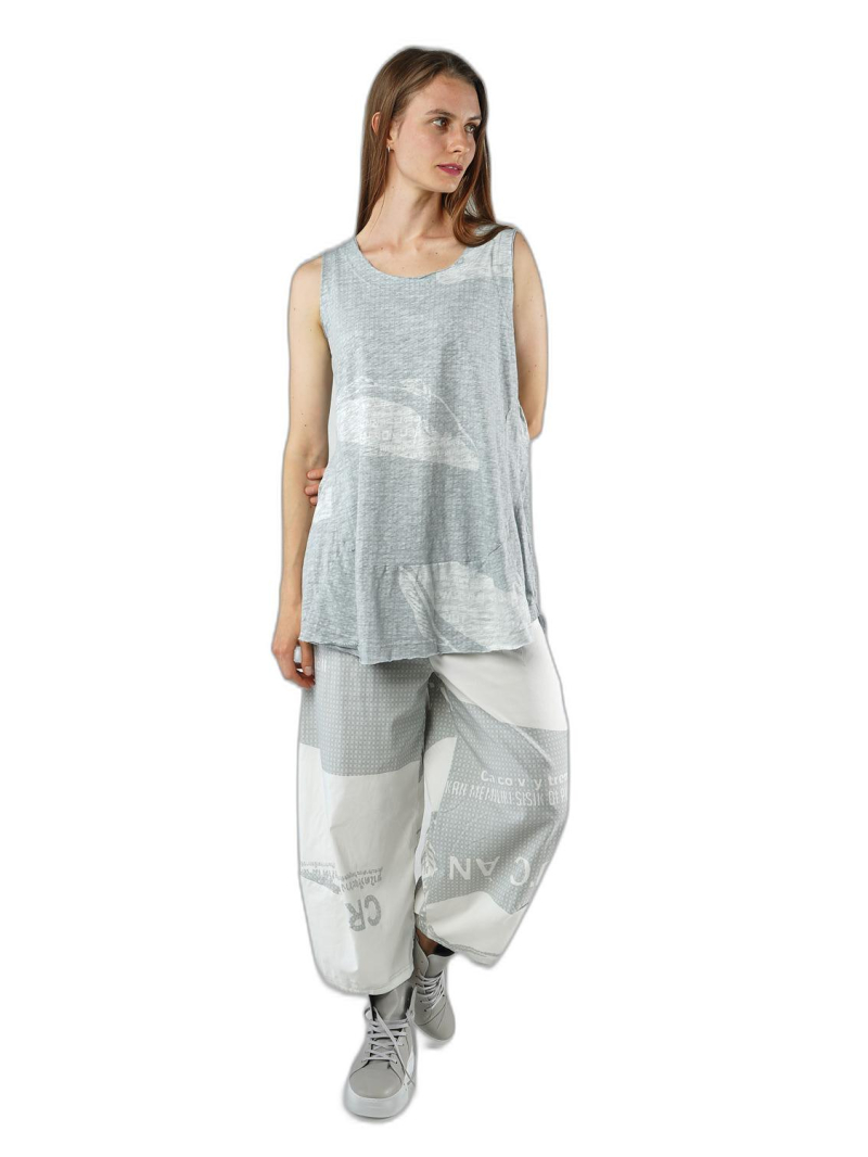 Rundholz Black Label - Ausgestelltes slubjersey top mit kräuselpartie - 1253640803