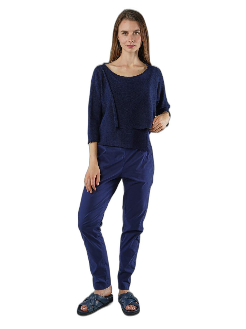 Rundholz Black Label - Pull court asymétrique en lin - 1253720710