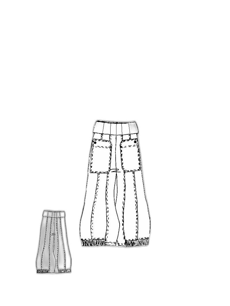 Rundholz Black Label - Balloon-shaped linen stretch pants - 1253830102