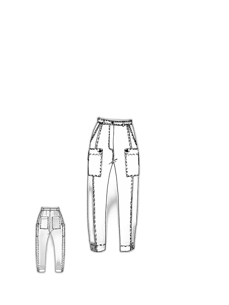 Rundholz Black Label - Straight narrow linen stretch pants - 1253830108