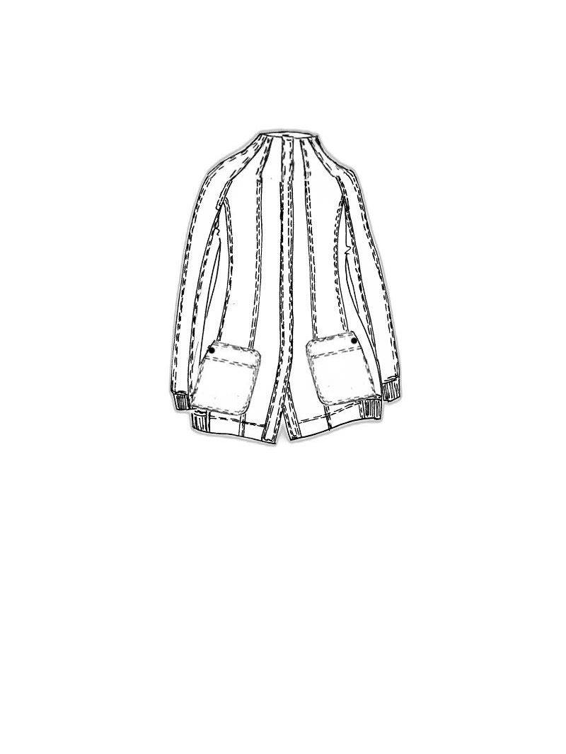 Rundholz Black Label - Gerade weite leinen stretch jacke - 1253831104