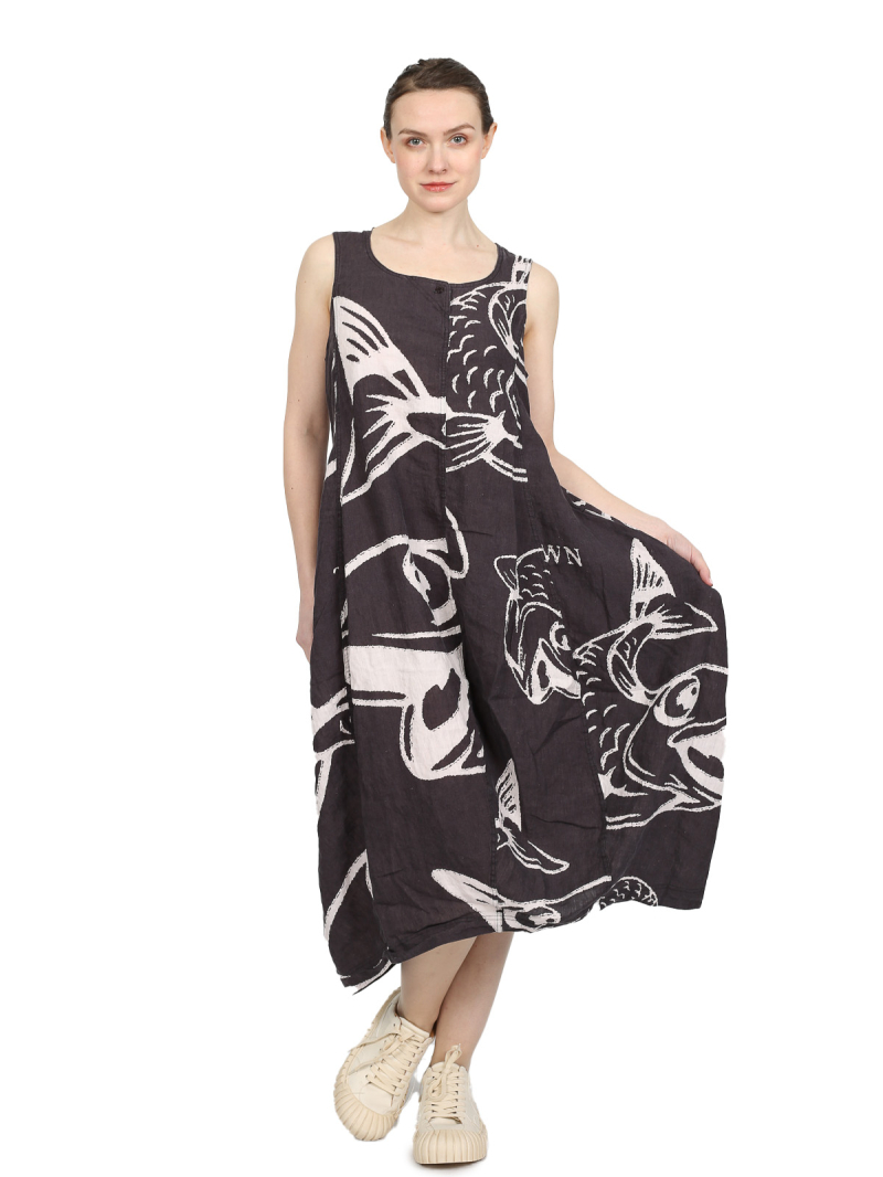 Rundholz Black Label - dress - black print - 1253550907