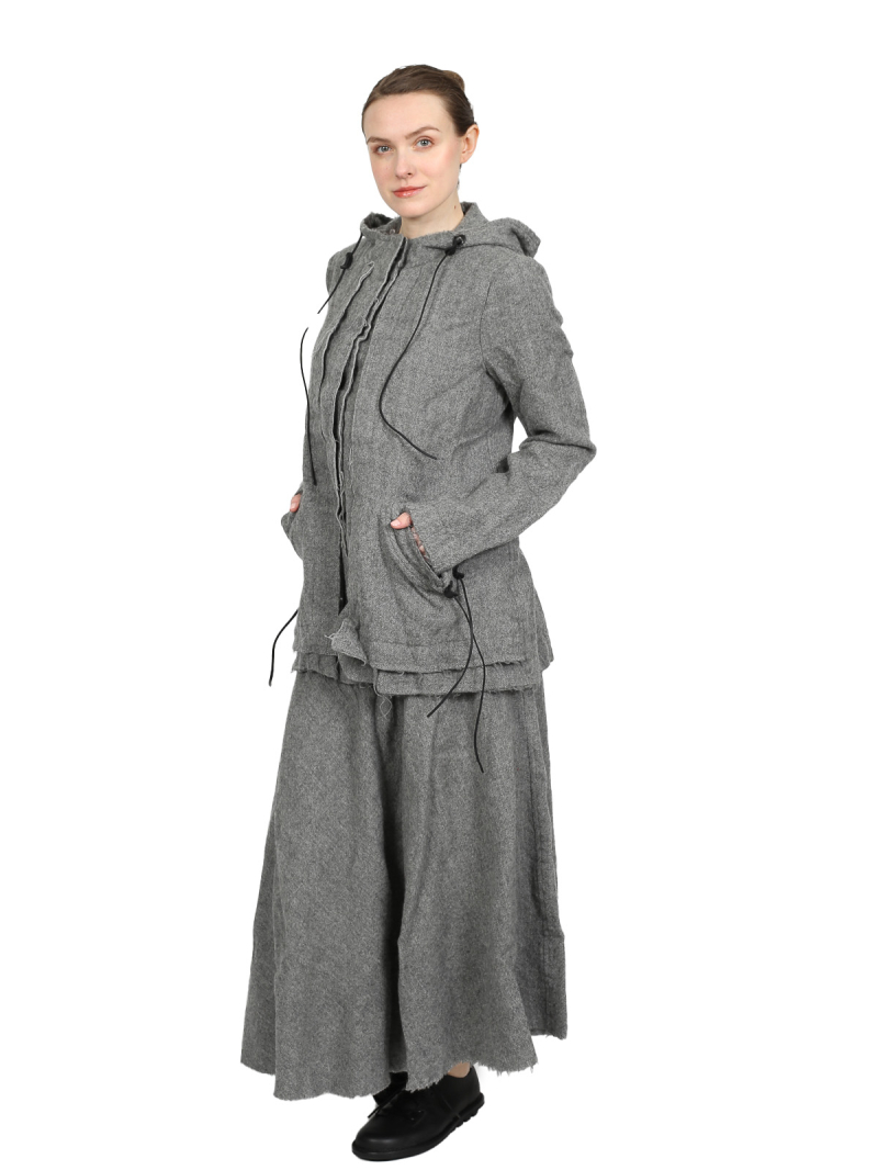 Rundholz DIP - New wool circle skirt - Pencil Melange - 2242210308