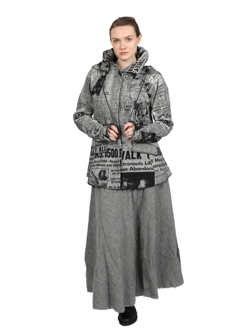 Rundholz DIP - New wool circle skirt - Pencil Melange - 2242210308