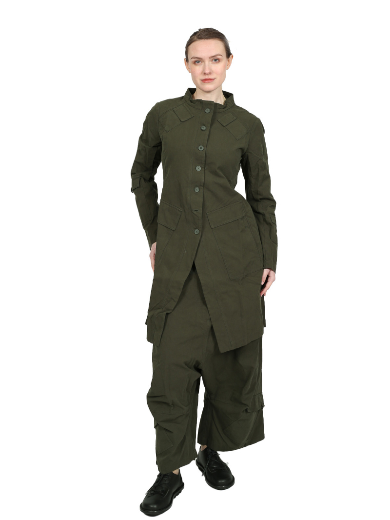 Rundholz Black Label - manteau étroit en coton - Jungle - 2243301205