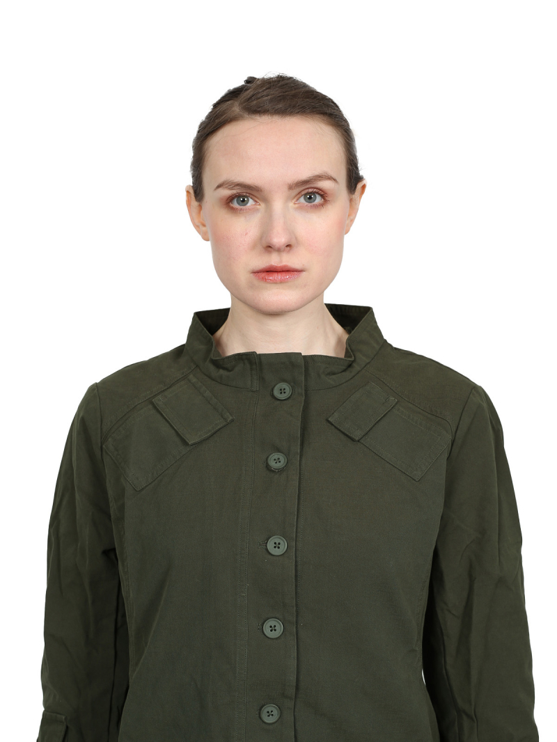 Rundholz Black Label - manteau étroit en coton - Jungle - 2243301205