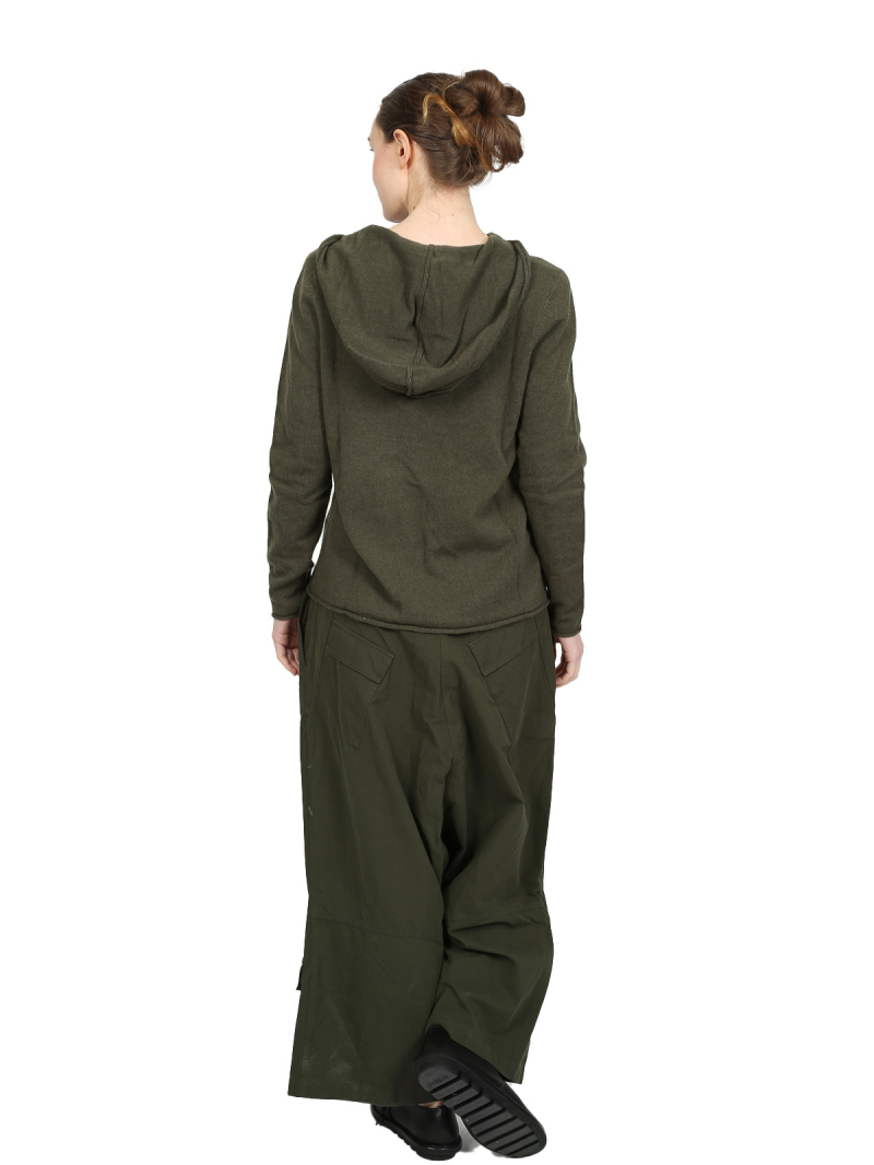 Rundholz Black Label - Woll-mix-Pullover mit Zopfelement - Jungle - 2243450715