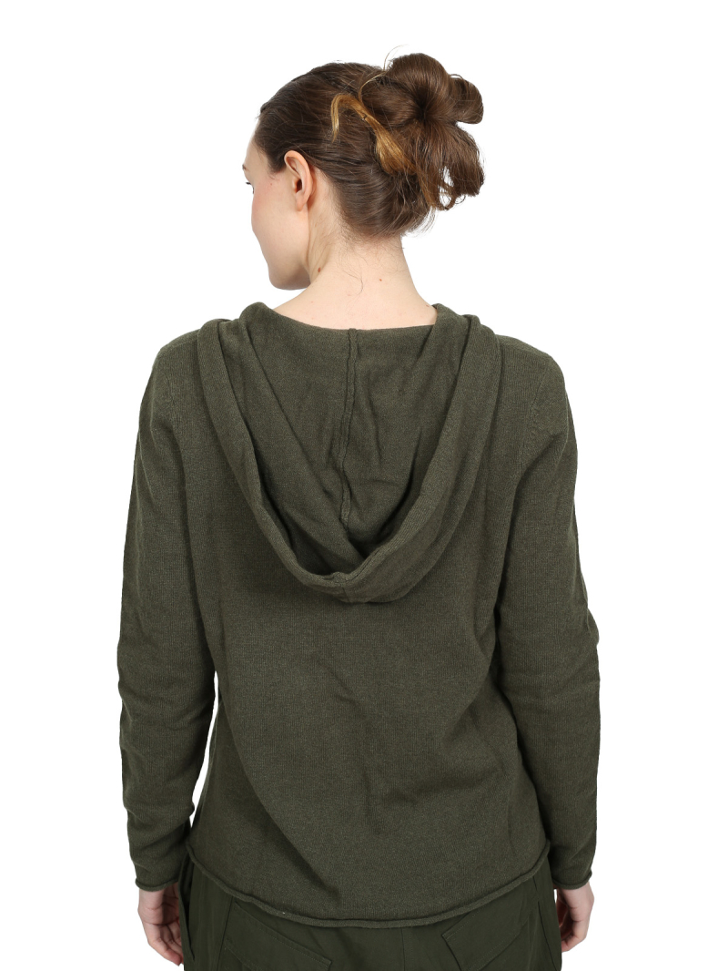 Rundholz Black Label - Woll-mix-Pullover mit Zopfelement - Jungle - 2243450715