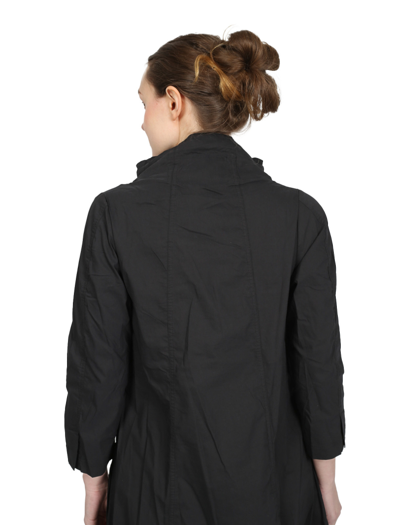 Rundholz Black Label - a-förmige Baumwoll-Stretch-Tunika - Black - 2243631909