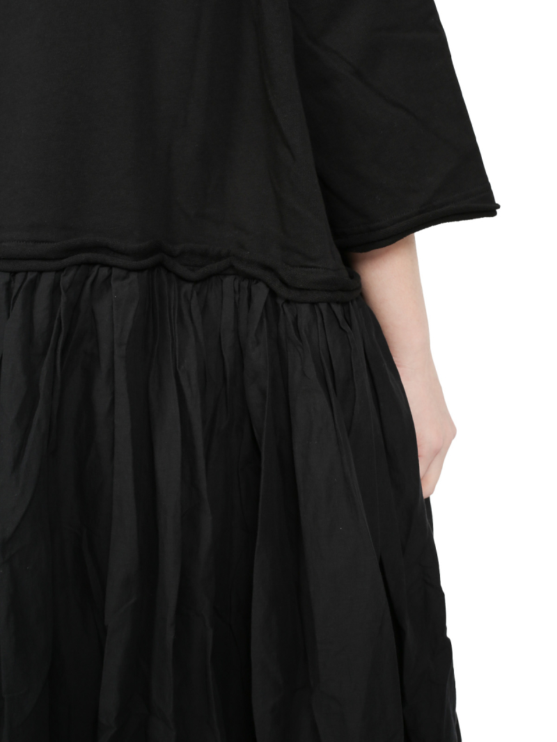 Rundholz Black Label - Ausgestelltes french terry kleid - 1253290930