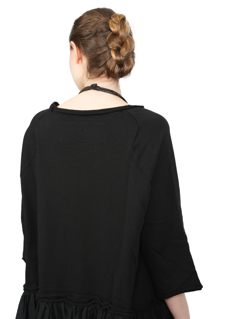 Rundholz Black Label - Ausgestelltes french terry kleid - 1253290930