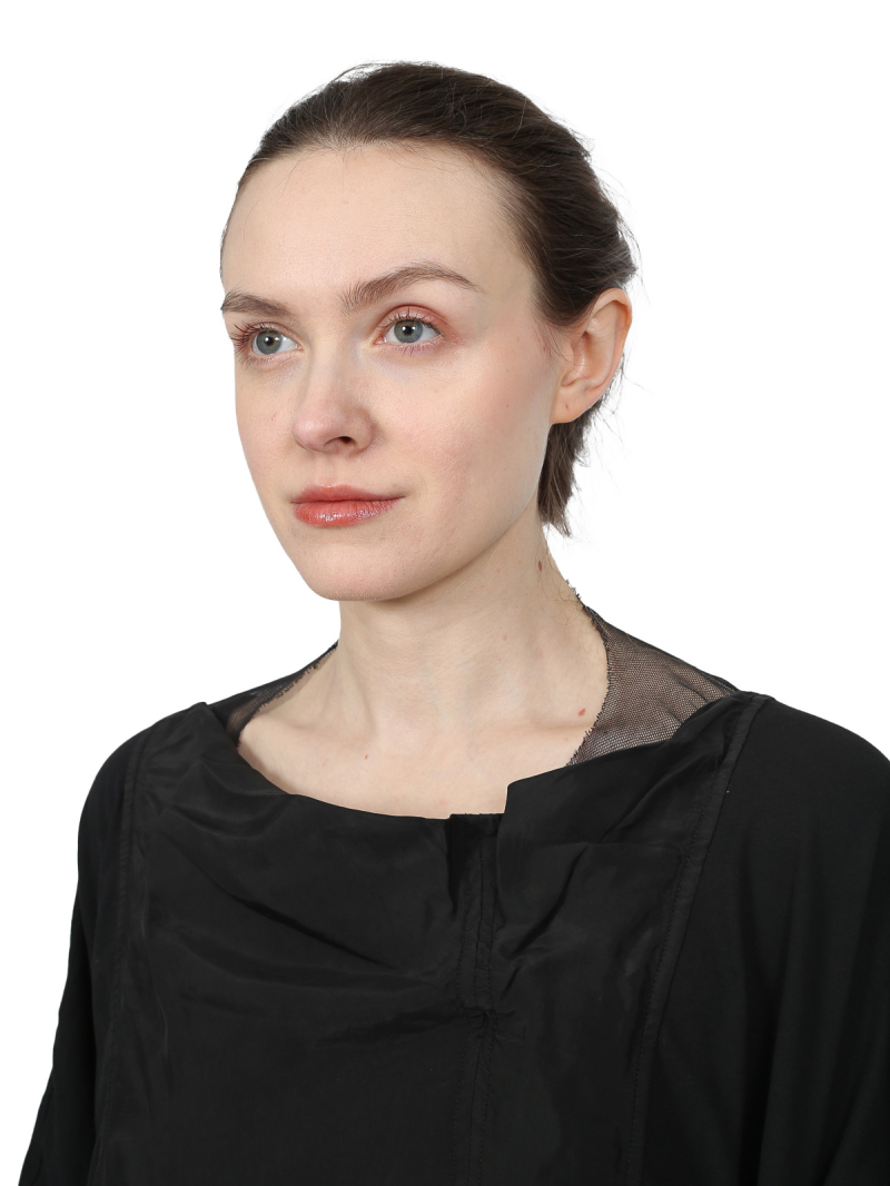 Rundholz - Oversize baumwoll krepp jersey kleid - 1251560905