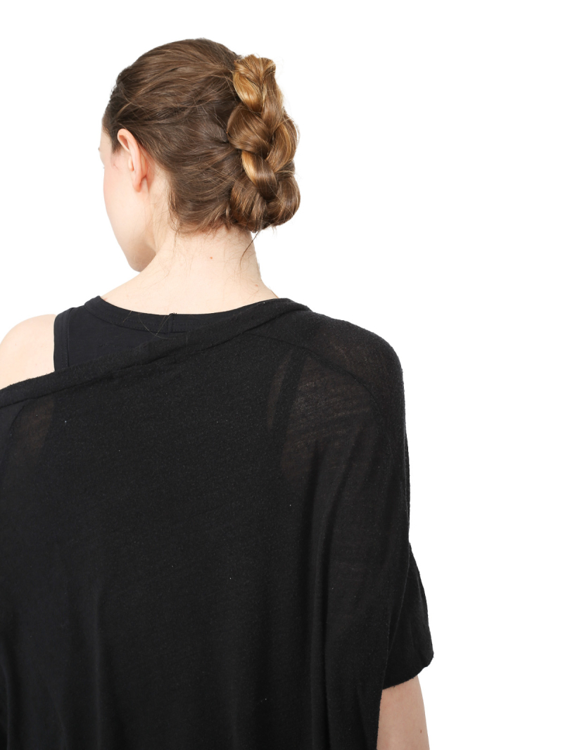 Rundholz - Gerades weites tussah seiden jersey kleid - 1251570907