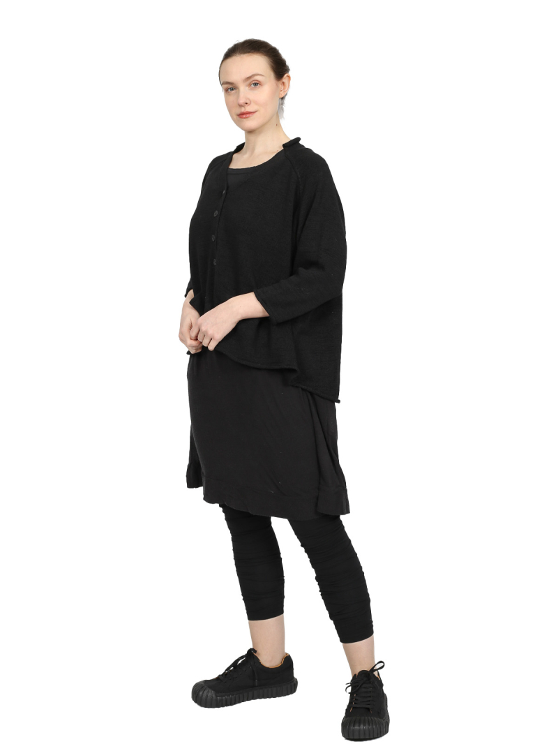 Rundholz - Gerades weites tussah seiden jersey kleid - 1251570907