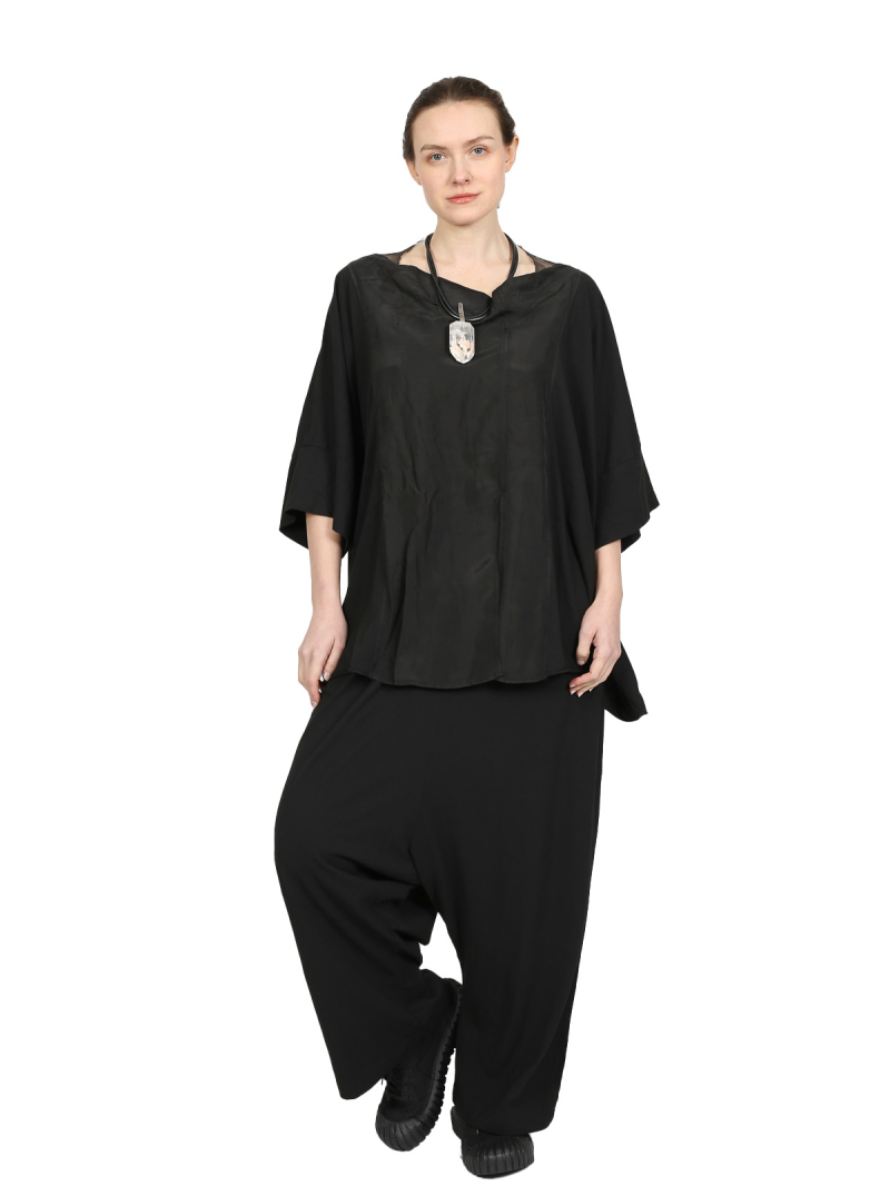 Rundholz - Boxy cotton crepe jersey t-shirt - 1251560507