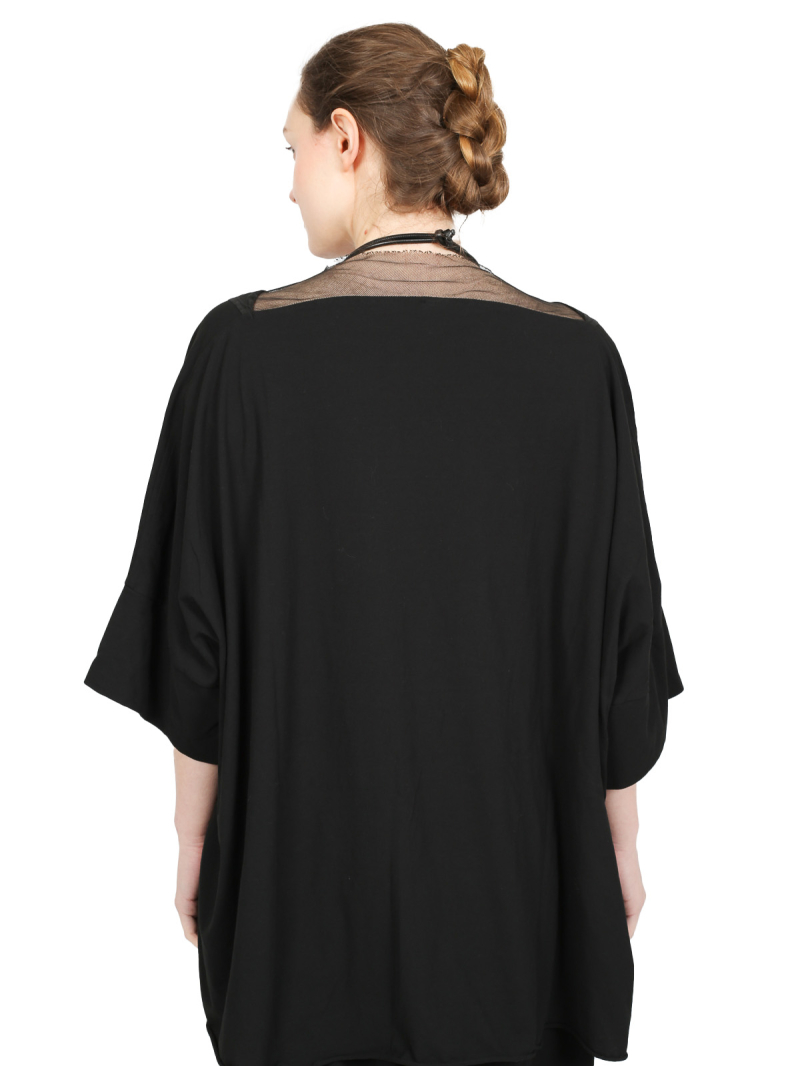 Rundholz - Boxy cotton crepe jersey t-shirt - 1251560507