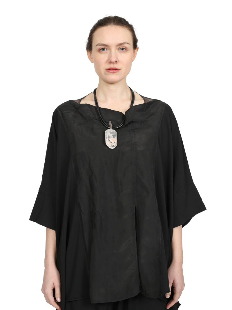 Rundholz - Boxy cotton crepe jersey t-shirt - 1251560507